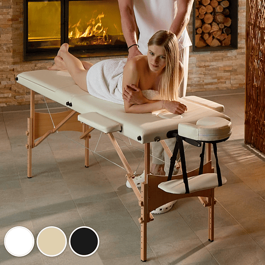 Maca de massagem dobrável de alumínio, maca profissional para fisioterapia, maca estética profissional, quiromassagem, tatos, Reiki, altura ajustável, 3 zonas, com bolsa de transpo...