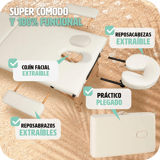 Maca de massagem dobrável de alumínio, maca profissional para fisioterapia, maca estética profissional, quiromassagem, tatos, Reiki, altura ajustável, 3 zonas, com bolsa de transpo...