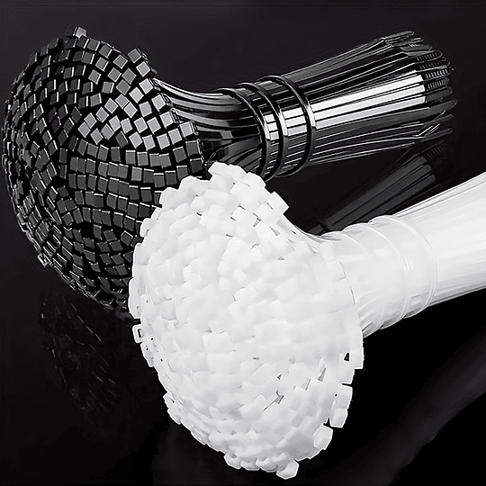 Abraçadeiras de nylon pretas resistentes CNZOYE - bloqueio automático, alta resistência em tamanhos de 10,16 cm, 15,24 cm, 20,32 cm, 25,4 cm, 30,48 cm para todas as necessidades - duráveis e resiste