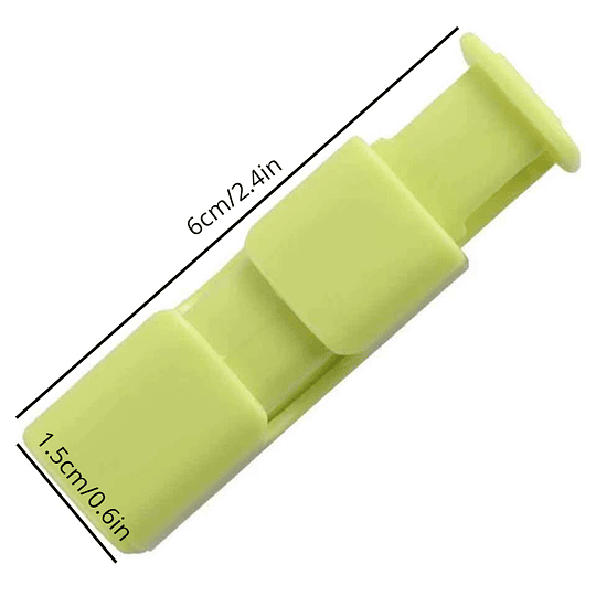 6pcs clipe de vedação de pão, clipe de vedação de saco de lanche de pressão, clipe de preservação de alimentos, clipe de embalagem a vácuo, acessórios de cozinha, humidade de vedação de preservação pa