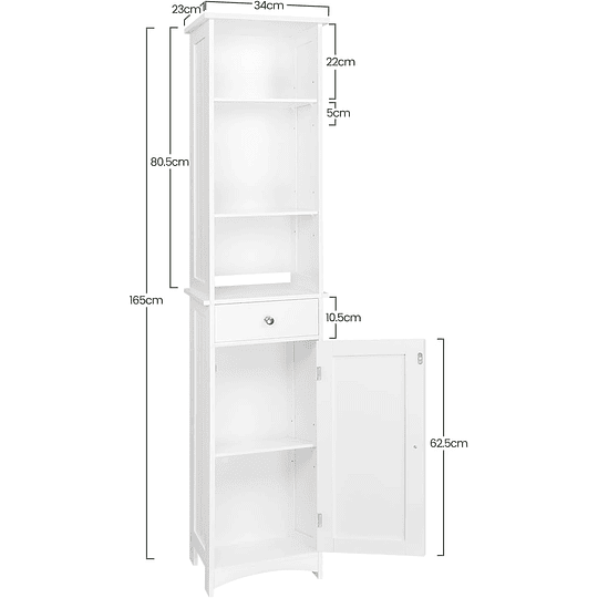 Armário alto armário de casa de banho prateleira de duche estante de sala de estar mesa de cabeceira armário de canto armário de medicina para casa de banho cozinha quarto 33 x 23...
