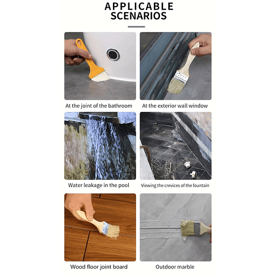 Adesivo impermeabilizante transparente para casa de banho, impermeabilizante, reparação de fugas, revestimento, parede exterior do telhado, sem quebrar, tijolo, fuga, selante penetrante