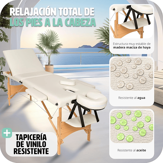 Maca de massagem dobrável de alumínio, maca profissional para fisioterapia, maca estética profissional, quiromassagem, tatos, Reiki, altura ajustável, 3 zonas, com bolsa de transpo...