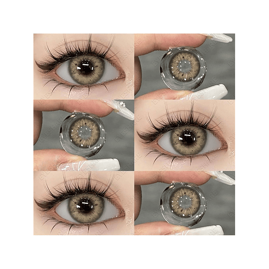 1 Par Suave Colorido Contato Naturalmente Preto Pontos, Grande Diâmetro Descartável Vida Ciclo