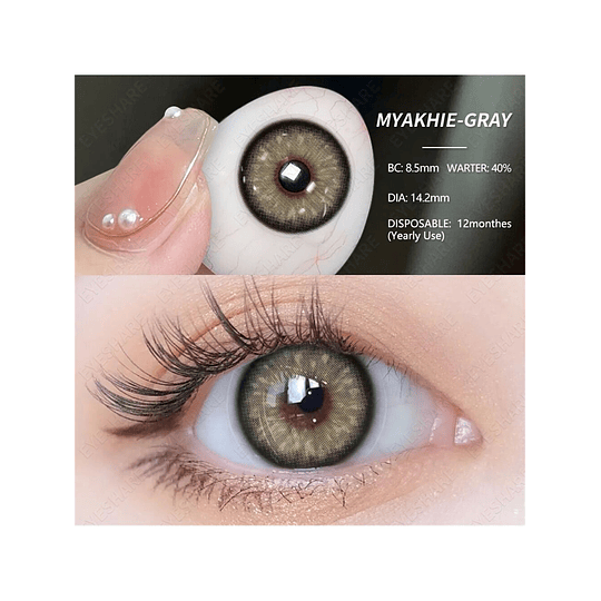 1 Par Grande Diâmetro Suave Colorido Contato Com Natural Transparente Características