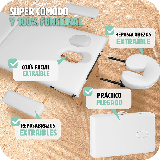 Maca de massagem dobrável de alumínio, maca profissional para fisioterapia, maca estética profissional, quiromassagem, tatos, Reiki, altura ajustável, 3 zonas, com bolsa de transpo...
