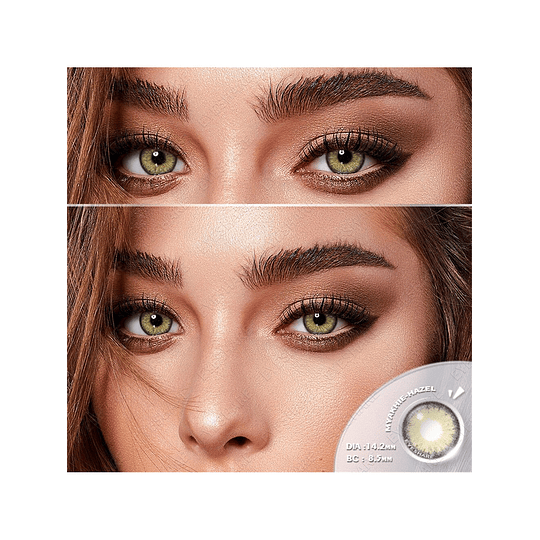 1 Par Grande Diâmetro Suave Colorido Contato Com Natural Transparente Características