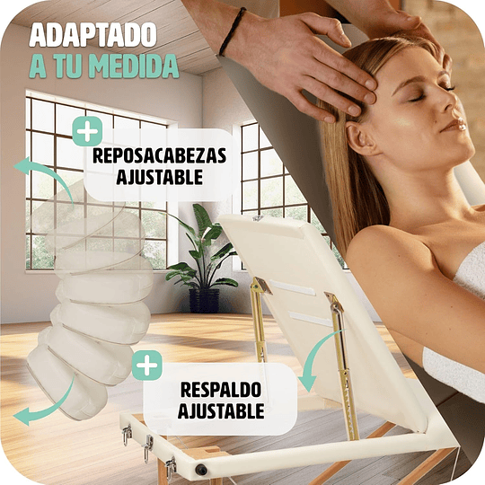 Maca de massagem dobrável de alumínio, maca profissional para fisioterapia, maca estética profissional, quiromassagem, tatos, Reiki, altura ajustável, 3 zonas, com bolsa de transpo...