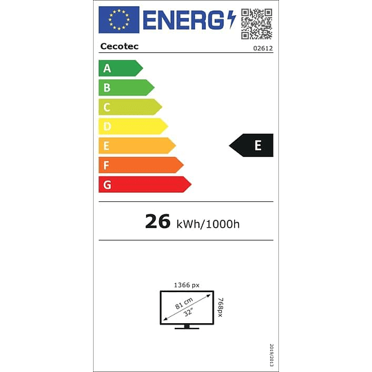 Televisor TV 0 Series 0032. Ecrã de 32 polegadas, HD, resolução ideal de imagens e vídeos, sistema Dolby, memória flash, conectividade HDMI/USB, controlo remoto, classe E