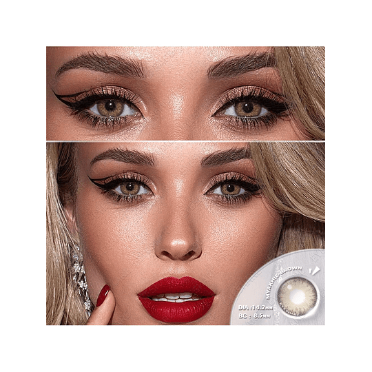1 Par Grande Diâmetro Suave Colorido Contato Com Natural Transparente Características