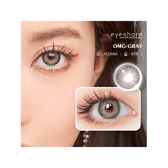 1 Par Colorido Contato Com Grande Diâmetro , Natural Descartável , Adequado Para Datação ou Diário