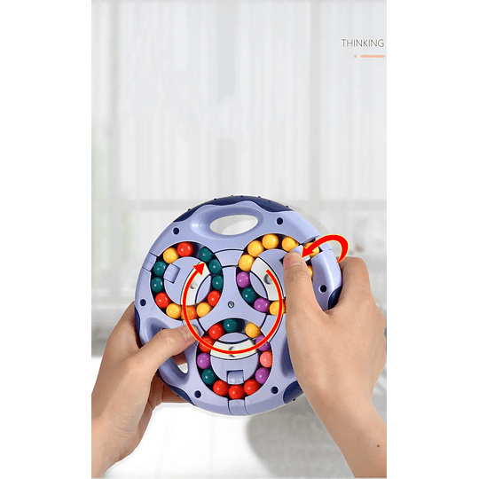 3in1 crianças girando feijão mágico fingertip cubo brinquedos crianças spin grânulo quebra-cabeças jogo de aprendizagem educacional adultos alívio do estresse brinquedo