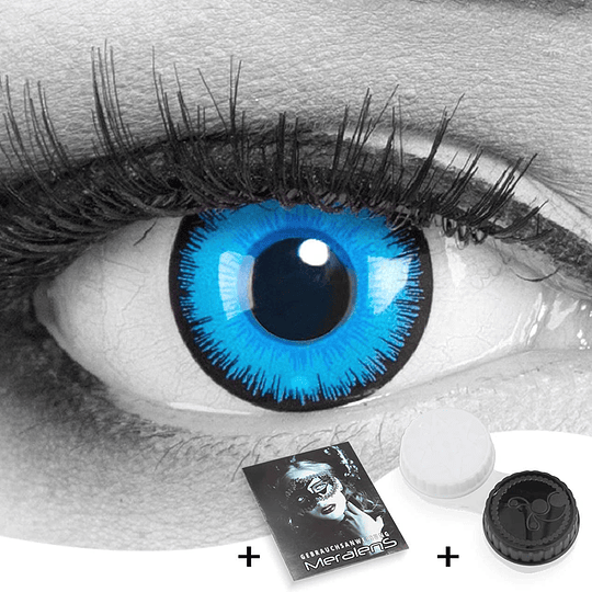 1 par cores lentes de contacto com suporte de lentes grátis perfeito para carnaval e disfarce