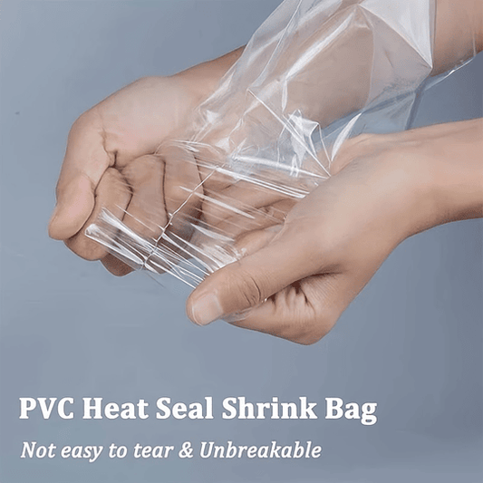 100pcs PVC Filme Termoencolhível Embalagem, Saco de Armazenamento, Saco de Embalagem Selado para Varejo, Saco de Plástico Transparente, Saco de Embalagem Cosmética de Presente