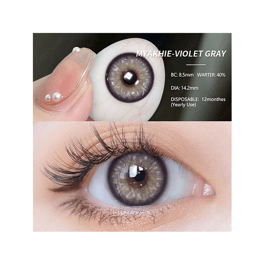 1 Par Grande Diâmetro Suave Colorido Contato Com Natural Transparente Características