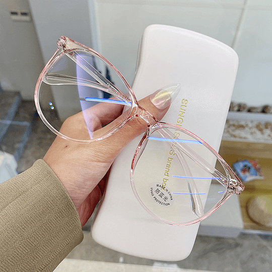 3 pares Óculos de computador transparente quadro anti luz azul redonda óculos de bloqueio óculos ópticos