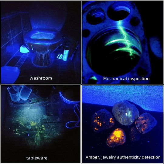 9 LED de luz ultravioleta 395-400nm Lanterna LED UV, mini tocha para curar a identificação de minério de dinheiro Detector de alimentos mofados, manchas de animais de estimação domésticos Ver