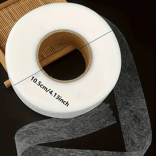 1pc 50m*2cm Tira de revestimento de filme de malha adesiva de fusão a quente de dupla face, revestimento adesivo não tecido de dupla face, pano de revestimento adesivo de malha pre...