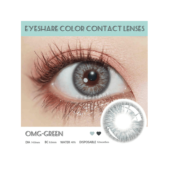 1 Par Colorido Contato Com Grande Diâmetro , Natural Descartável , Adequado Para Datação ou Diário