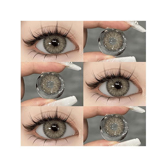 1 Par Lentes de Contato Coloridas Uso Anual Diâmetro De 14,5mm
