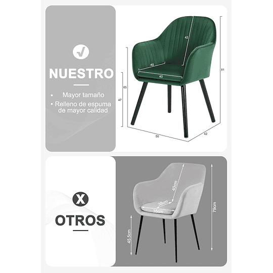 6X cadeiras de sala de jantar nórdicas estilo vintage conjunto de 6, cadeiras de cozinha cadeiras estofada com apoio de braços em veludo, estrutura de madeira cadeiras de secretária