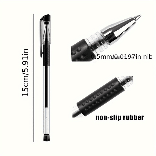 18pcs Conjunto De Canetas Gel Material Escolar Preto Azul Vermelho Cor De Tinta 0,5mm Caneta Esferográfica Caneta Kawaii Estudantes Material Escolar Escritório Stationery