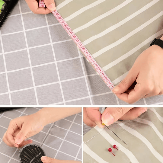 172pcs Kit de Costura, Suprimentos de Costura de Qualidade Mini Para DIY, Iniciantes, Adultos, Emergência, Acampamentos de Verão, Viagens e Casa Com Bolsa de Armazenamento. (8,4in...