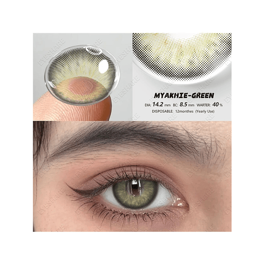1 Par Grande Diâmetro Suave Colorido Contato Com Natural Transparente Características