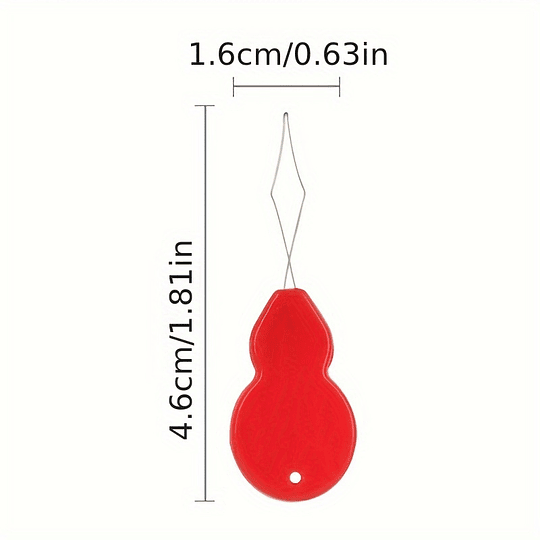 2pcs Enfiador de Agulha Fácil, Ferramenta de Costura Manual para Quilting & Artesanato, Cores Sortidas