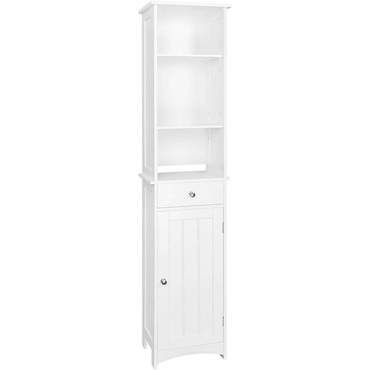 Armário alto armário de casa de banho prateleira de duche estante de sala de estar mesa de cabeceira armário de canto armário de medicina para casa de banho cozinha quarto 33 x 23...