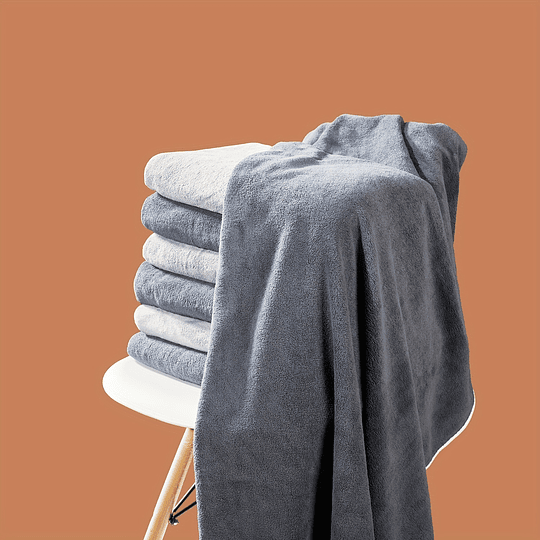 3 peças de toalhas de banho em microfibra, toalha de banho super absorvente e de secagem rápida de 300 GSM 70,0 x 140,0 cm, toalhas de banho multiusos para spa, ioga, fitness, casa de banho