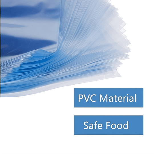 100pcs PVC Filme Termoencolhível Embalagem, Saco de Armazenamento, Saco de Embalagem Selado para Varejo, Saco de Plástico Transparente, Saco de Embalagem Cosmética de Presente