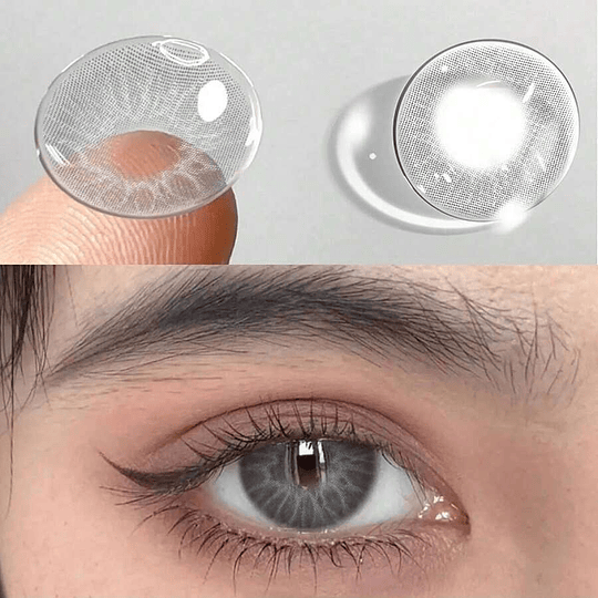 1 Par De Lentes De Contacto Unissex Gelatinosas Coloridas, Lançamento Anual, Lentes Cosméticas
