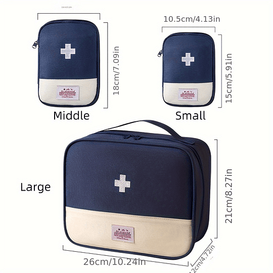 3 unidades / conjunto Bolsa portátil de viagem, bolsa versátil para desportos ao ar livre com fecho, organizador doméstico
