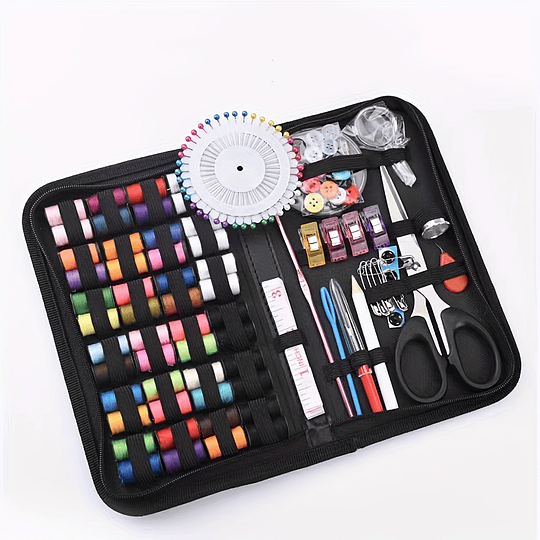 172pcs Kit de Costura, Suprimentos de Costura de Qualidade Mini Para DIY, Iniciantes, Adultos, Emergência, Acampamentos de Verão, Viagens e Casa Com Bolsa de Armazenamento. (8,4in...
