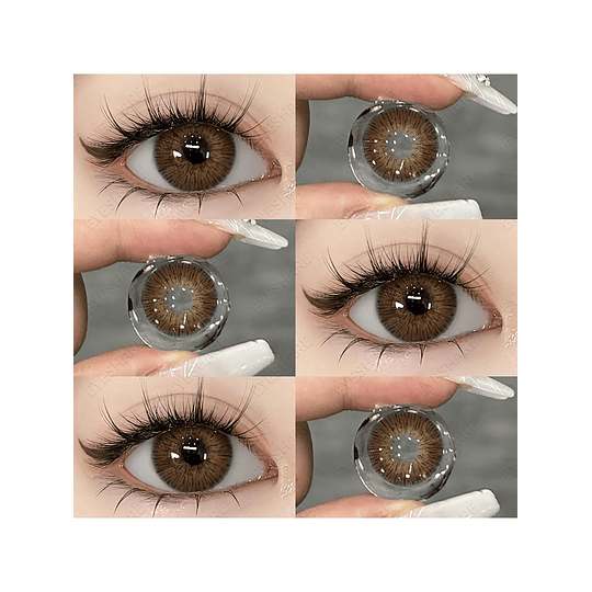 1 Par Lentes de Contato Coloridas Uso Anual Diâmetro De 14,5mm