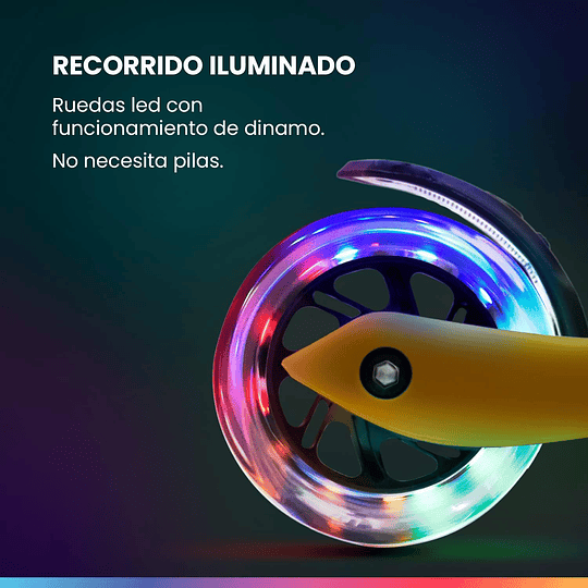 Two Scooter - o skate seguro premium para crianças, com LED nas rodas, dobrável, a partir de 5 anos, até 80 kg de carga, certificado TÜV, preto
