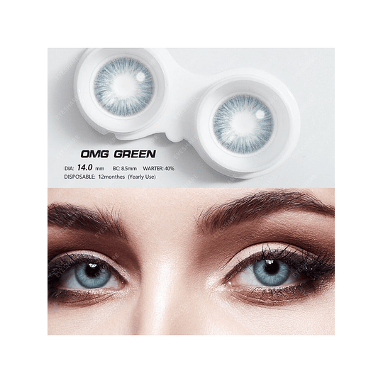 1 Par Colorido Contato Com Grande Diâmetro , Natural Descartável , Adequado Para Datação ou Diário