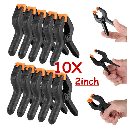 10pcs braçadeiras de mola de plástico – o clipe DIY perfeito para marcenaria, bancada de trabalho e oficina doméstica!