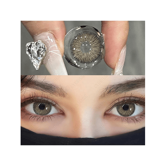 1 Par Lentes de Contato Coloridas Uso Anual Diâmetro De 14,5mm