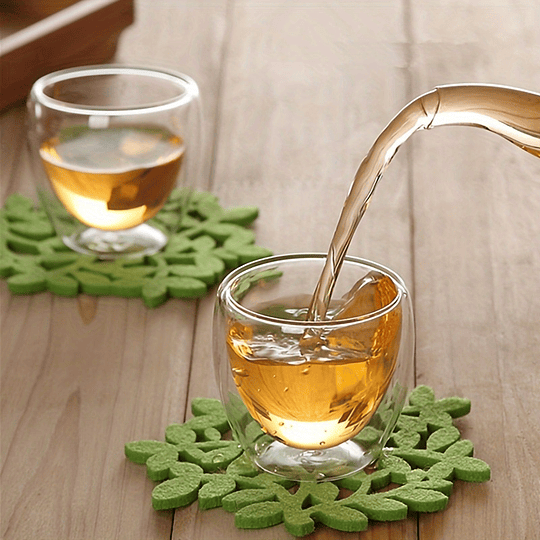 6 peças de canecas de café expresso de vidro de 2,7 onças, copos isolados de parede dupla, conjunto de copos para chá, café, café com leite, café, leite, transparente para restaurante Eid Al-Adha Muba