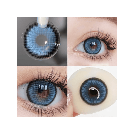 1 Par Natural Descartável Colorido Contato Com Grande Diâmetro Para Datação Ou Vida Diária
