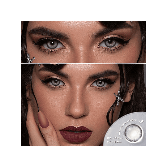 1 Par Grande Diâmetro Suave Colorido Contato Com Natural Transparente Características