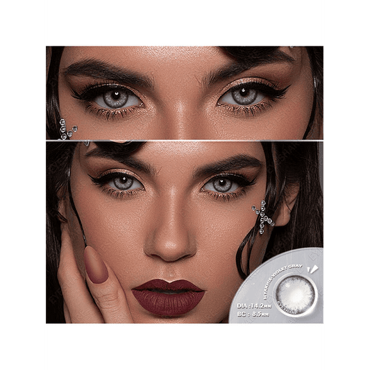 1 Par Grande Diâmetro Suave Colorido Contato Com Natural Transparente Características