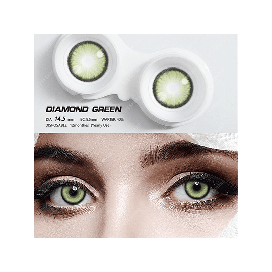 1 Par Natural Descartável Colorido Contato Com Grande Diâmetro Para Datação Ou Vida Diária