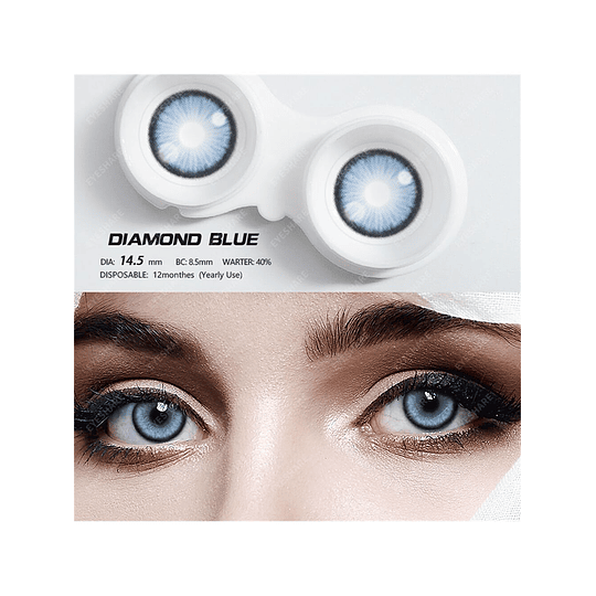1 Par Natural Descartável Colorido Contato Com Grande Diâmetro Para Datação Ou Vida Diária