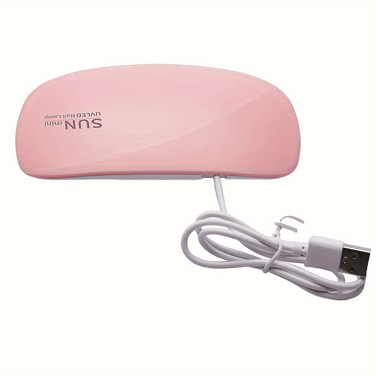 1pc Lâmpada Secadora de Unhas Portátil - Design Mini Mouse, Alimentada por USB, Luz de Cura de Gel UV LED Dobrável, Material Plástico, Sem Odor, para Cuidados com Mãos e Pés, Ideal...