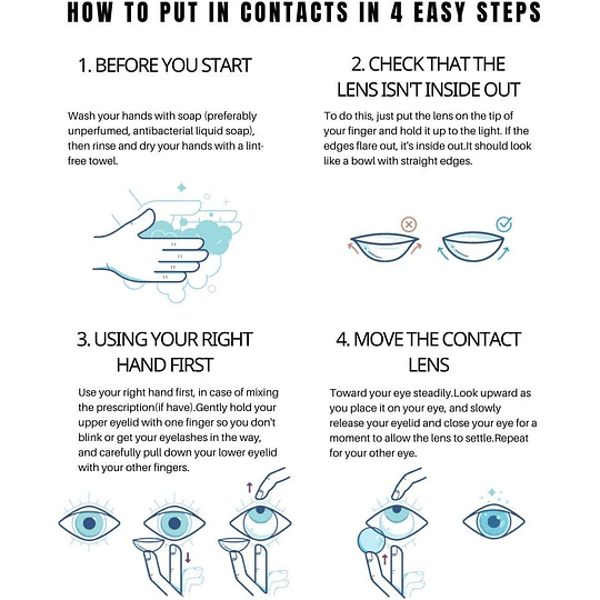 Pacote de lentes de hidrogel macias, 1 par de lentes de contacto cor azul sem graduação. Duração: 12 meses. Caixa de presente e 10 ml de solução (azul DANUBIO)