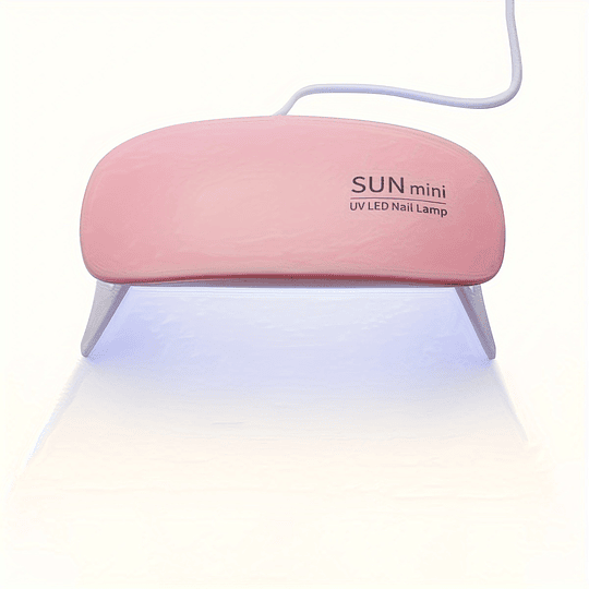 1pc Lâmpada Secadora de Unhas Portátil - Design Mini Mouse, Alimentada por USB, Luz de Cura de Gel UV LED Dobrável, Material Plástico, Sem Odor, para Cuidados com Mãos e Pés, Ideal...
