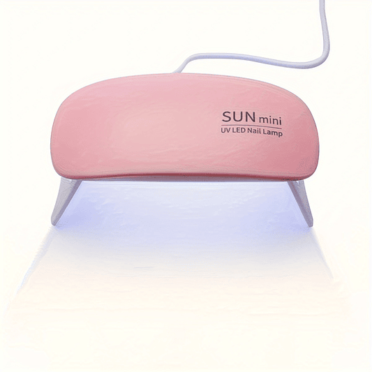 1pc Lâmpada Secadora de Unhas Portátil - Design Mini Mouse, Alimentada por USB, Luz de Cura de Gel UV LED Dobrável, Material Plástico, Sem Odor, para Cuidados com Mãos e Pés, Ideal...